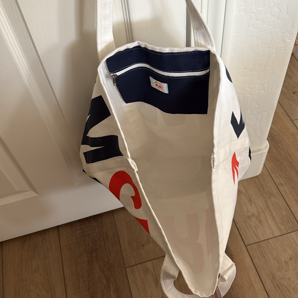 Crab and Cleek Surf/Sand Tote {Navy/Natural/Orange} - Picture 10 of 10